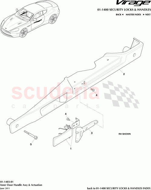 Part Diagram for Aston Martin 4G43-24104-BAW