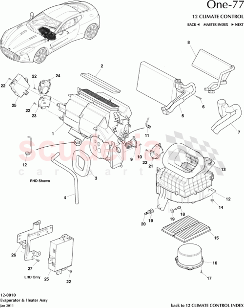 Part Diagram for Aston Martin 12023-03-8678-AB
