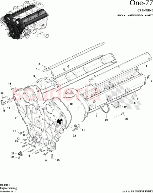 Part Diagram for Aston Martin AY93-39-10059