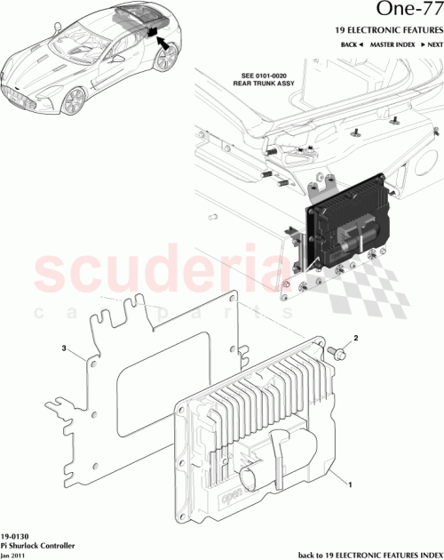 Part Diagram for Aston Martin 12023-03-8688-AB