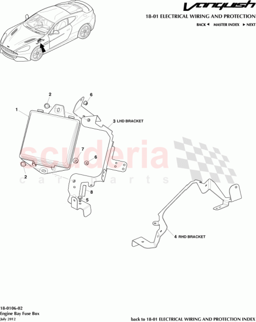 Part Diagram for Aston Martin DG43-14A173-BB