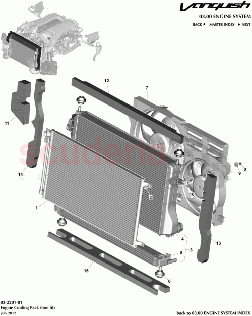 Part Diagram for Aston Martin CD33-F8B171-AA