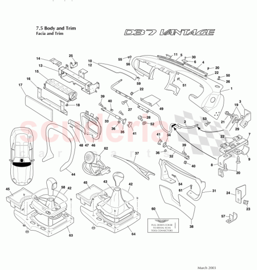 Part Diagram for Aston Martin 699109