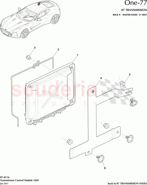 Part Diagram for Aston Martin 12023-03-8474-AC