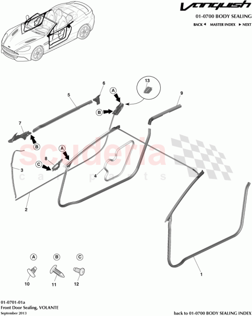 Part Diagram for Aston Martin ED33-29122-AA
