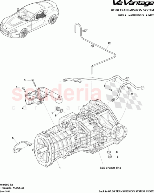 Part Diagram for Aston Martin 702284