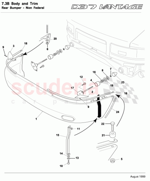 Part Diagram for Aston Martin 703200