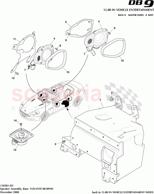 Part Diagram for Aston Martin 8G43-18808-BA