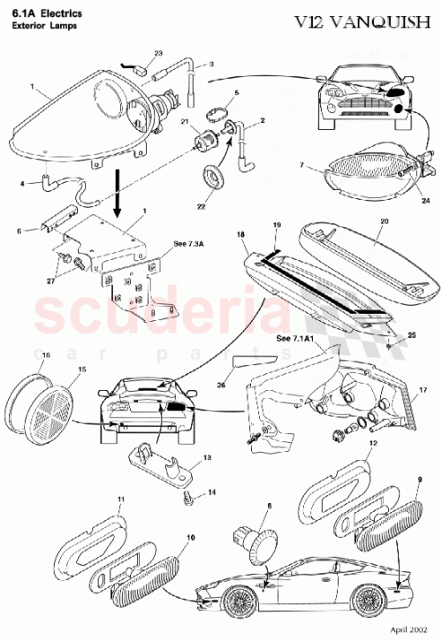 Part Diagram for Aston Martin 699293