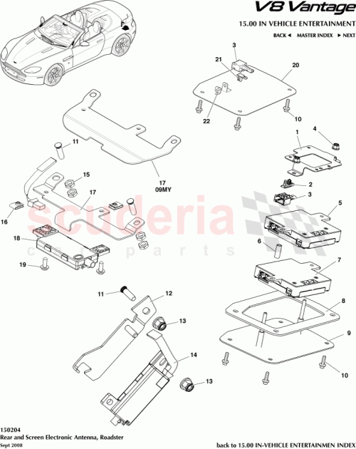 Part Diagram for Aston Martin 8G4314A163BB
