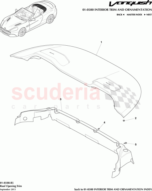 Part Diagram for Aston Martin ED33-L1900-ACW