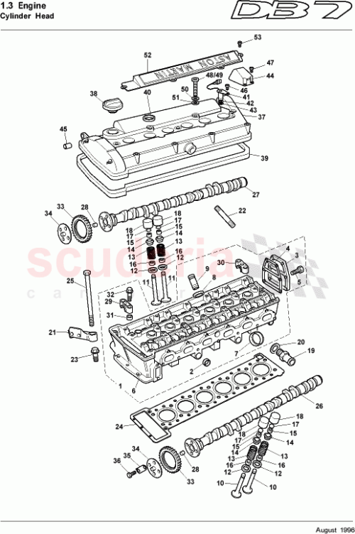 Part Diagram for Aston Martin 06-82985