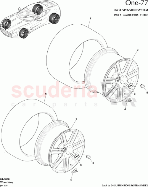 Part Diagram for Aston Martin 12023-03-0202-EA