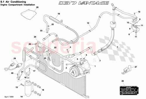 Part Diagram for Aston Martin 699084