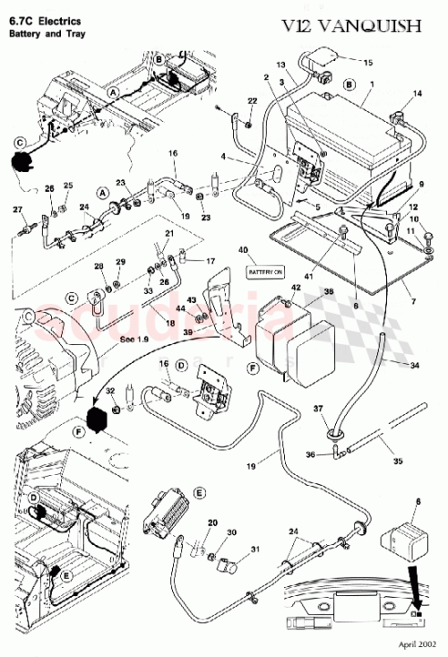 Part Diagram for Aston Martin 1R12-372636-AA