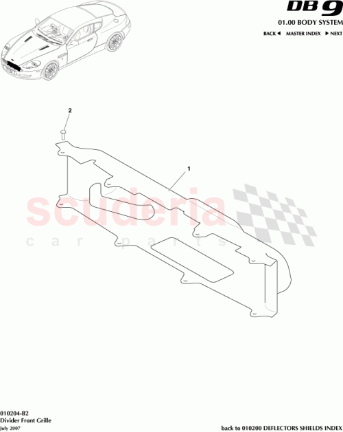 Part Diagram for Aston Martin 4G43-16F078-AH