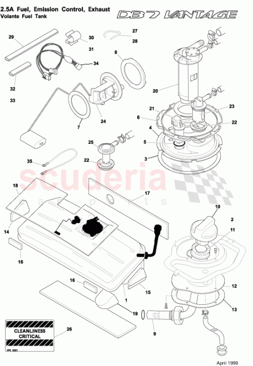 Part Diagram for Aston Martin 34-121667-BB