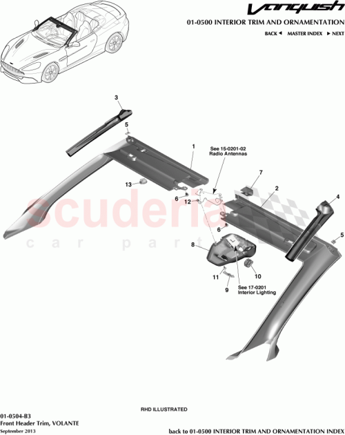 Part Diagram for Aston Martin ED33-13E714-AA