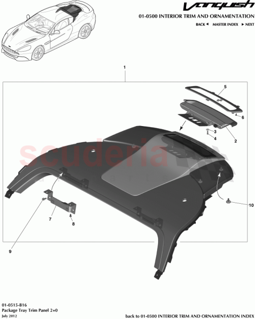 Part Diagram for Aston Martin CD33-46668-ACW