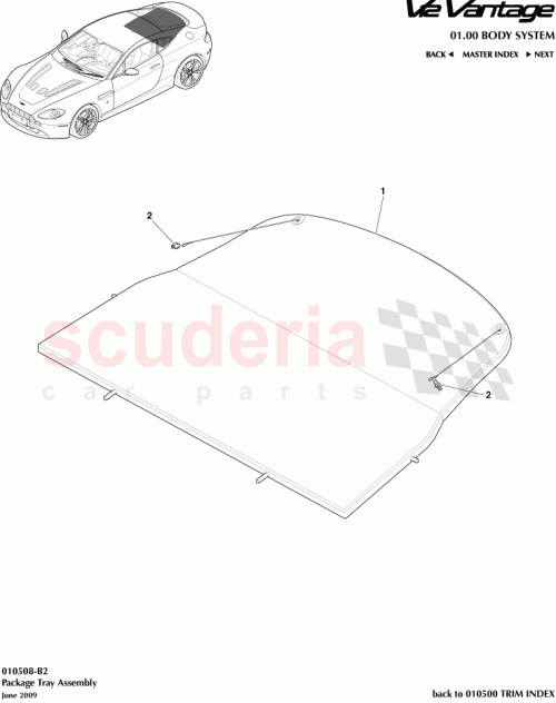 Part Diagram for Aston Martin 8G33-46668-AC