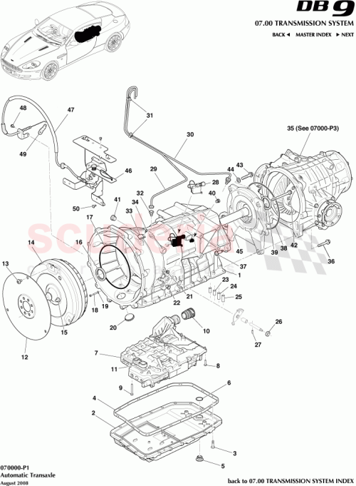 Part Diagram for Aston Martin 4G43-42-10274