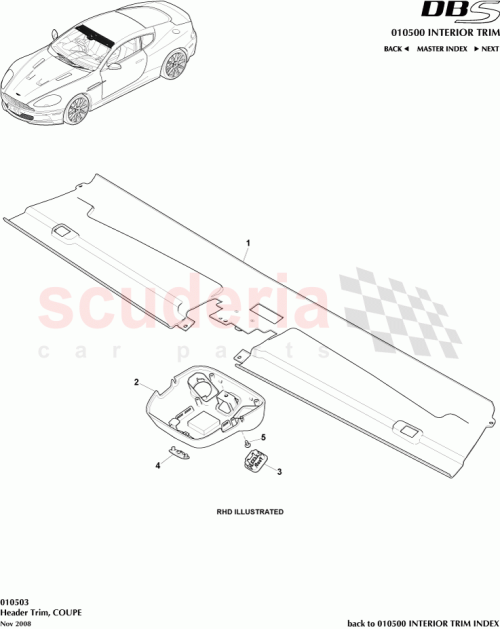 Part Diagram for Aston Martin 8D3303409ADW