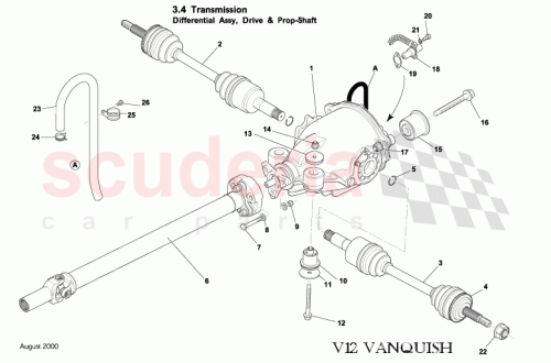 Part Diagram for Aston Martin 700596