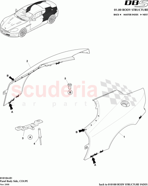 Part Diagram for Aston Martin 6G33-51756-BB