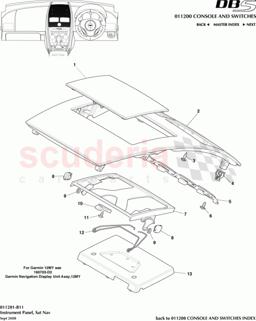 Part Diagram for Aston Martin BD33-045J10-DC