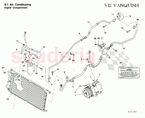 Part Diagram for Aston Martin 694567