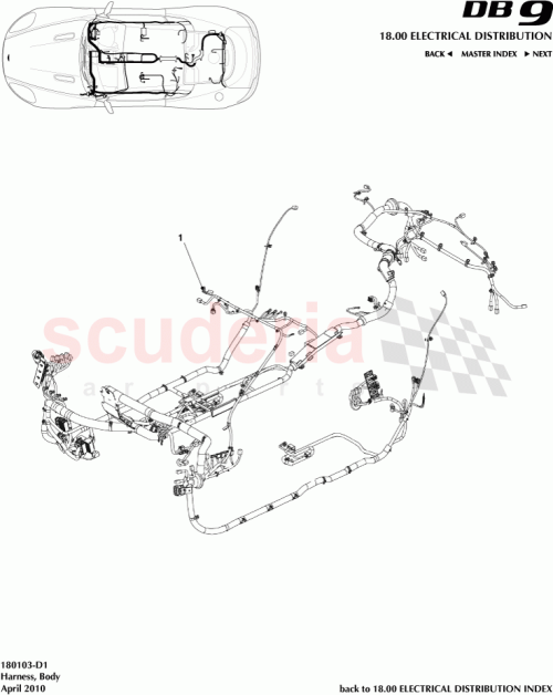 Part Diagram for Aston Martin 8G43-14A005-BC