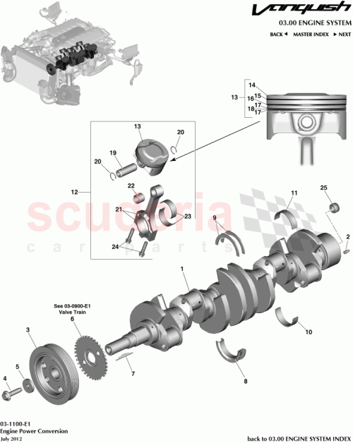 Part Diagram for Aston Martin CD33-6K109-CA