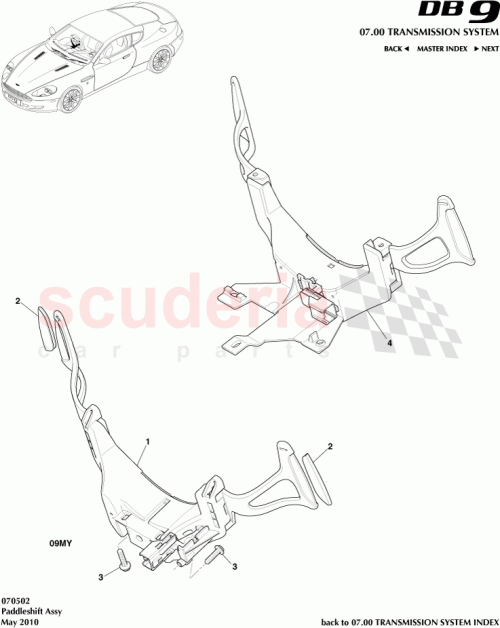 Part Diagram for Aston Martin AD43-7L237-AB