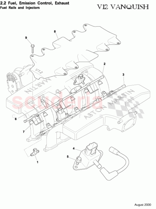 Part Diagram for Aston Martin 1R12-08-10080