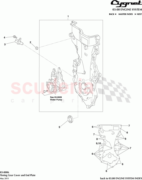 Part Diagram for Aston Martin 90311-25031