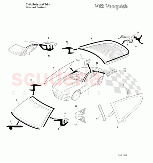 Part Diagram for Aston Martin 1R12-760164-AB