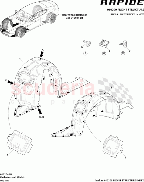Part Diagram for Aston Martin AD43-166562-AC