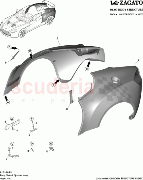 Part Diagram for Aston Martin CY83-C27846-BA