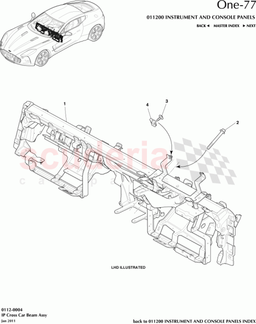 Part Diagram for Aston Martin 12023-14-6008-AP