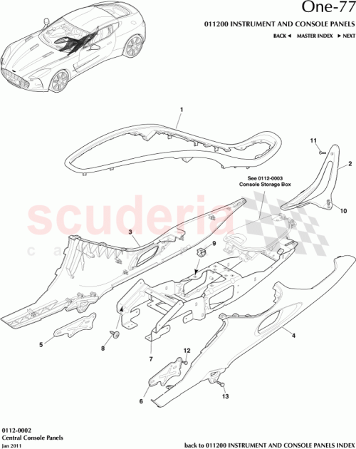 Part Diagram for Aston Martin 12023-14-6025-AA