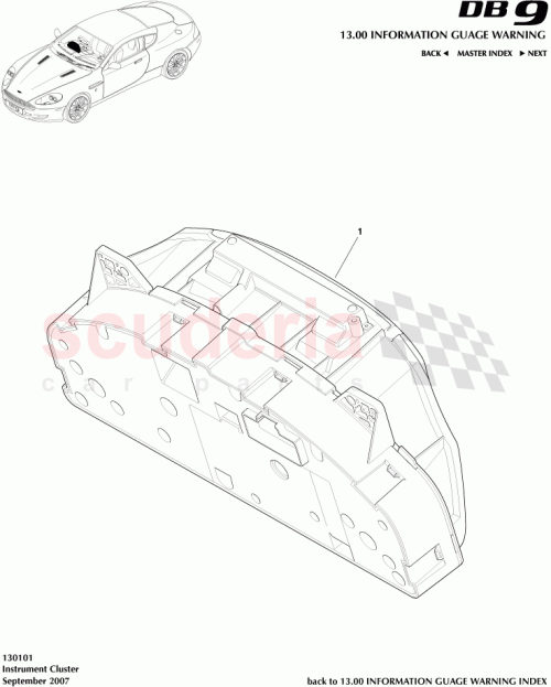 Part Diagram for Aston Martin BG43-10849-BB