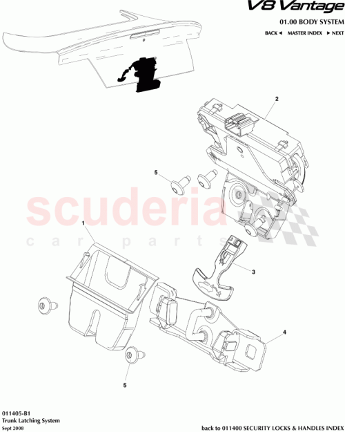 Part Diagram for Aston Martin 6G33-431B56-AB