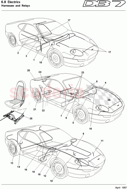 Part Diagram for Aston Martin 37-123644-AA