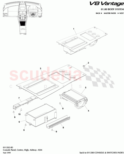 Part Diagram for Aston Martin 7G43-14A279-AA