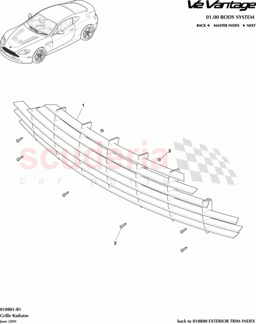 Part Diagram for Aston Martin CG33-8A100-BA