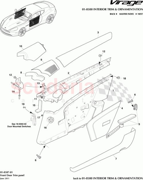 Part Diagram for Aston Martin CG43-23928-AAW