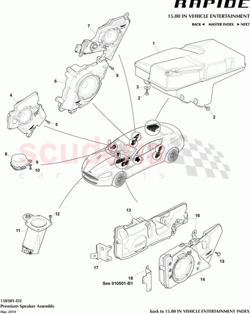 Part Diagram for Aston Martin AD43-6696Y-BA