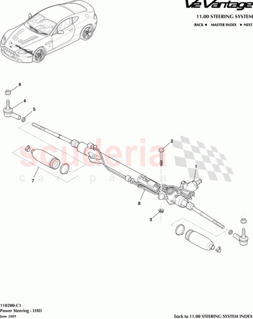 Part Diagram for Aston Martin AD23-3200-AB