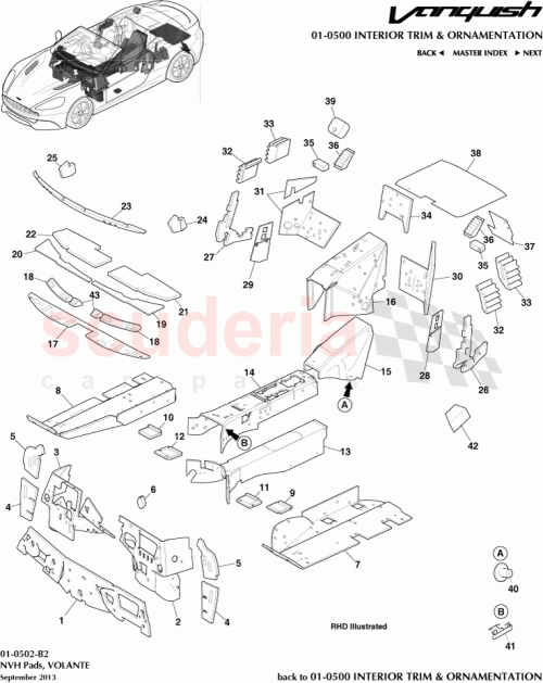 Part Diagram for Aston Martin ED33-C27746-AA