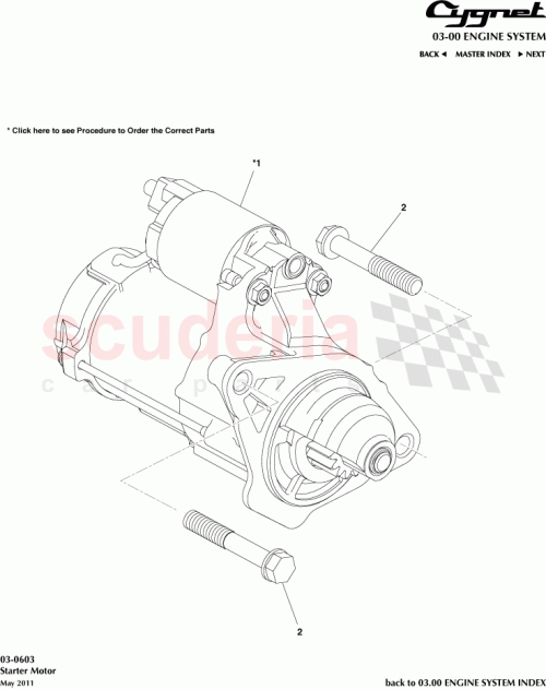 Part Diagram for Aston Martin 91612-61065
